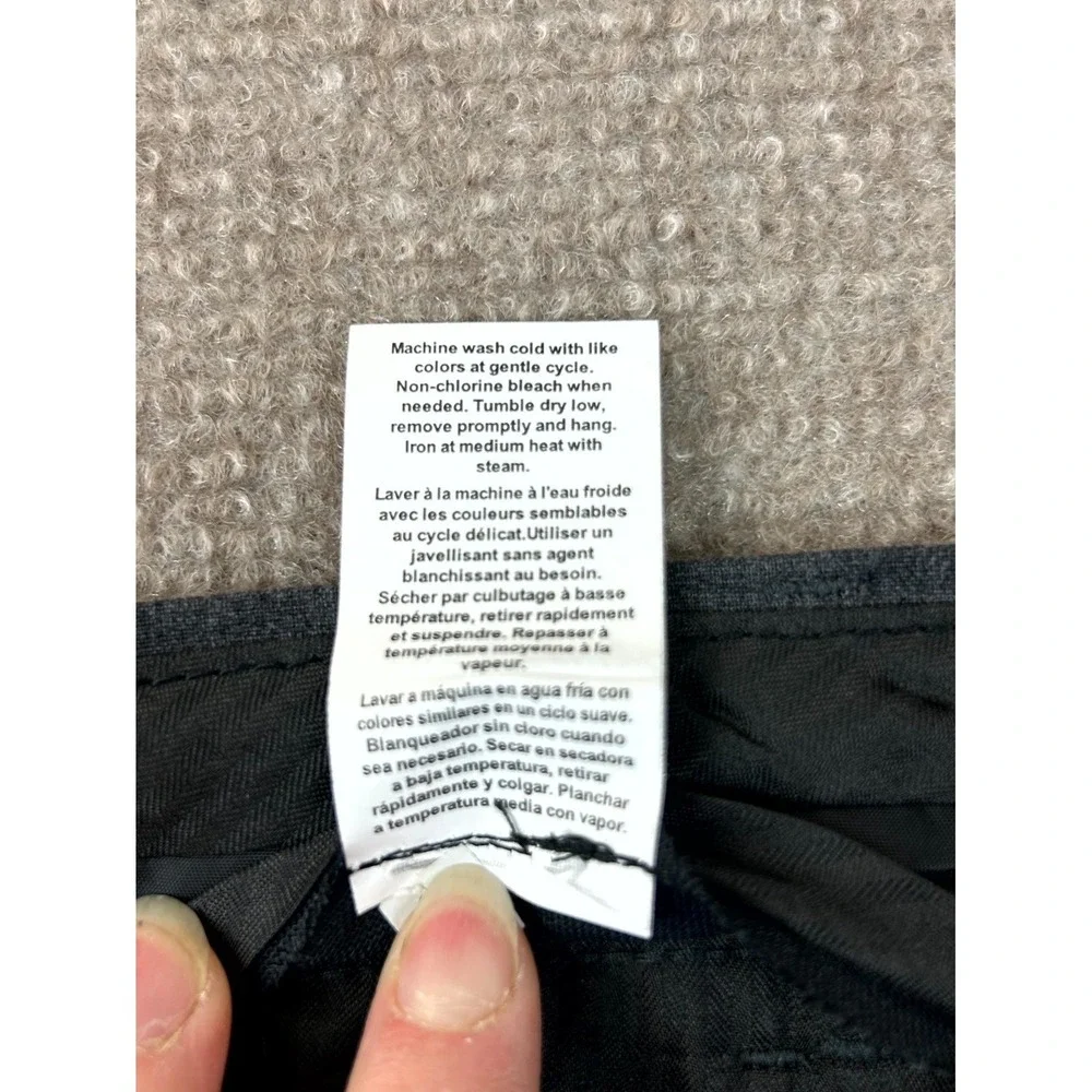 Calvin Klein Dress Pants Men 36x32 Black Stretch Mid Rise Straight Formal Office